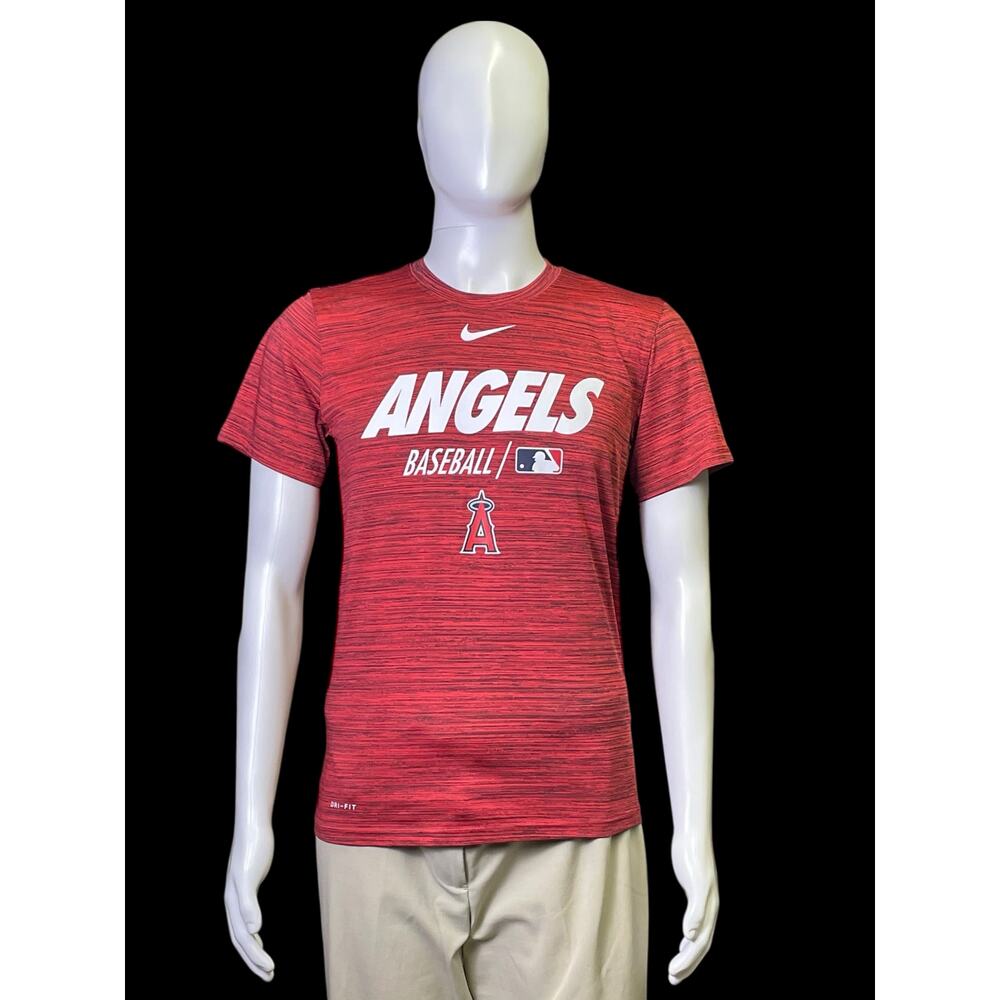 Nike Dri-Fit MLB LA Angels Team Issue Performance T-Shirt Mens Size Small